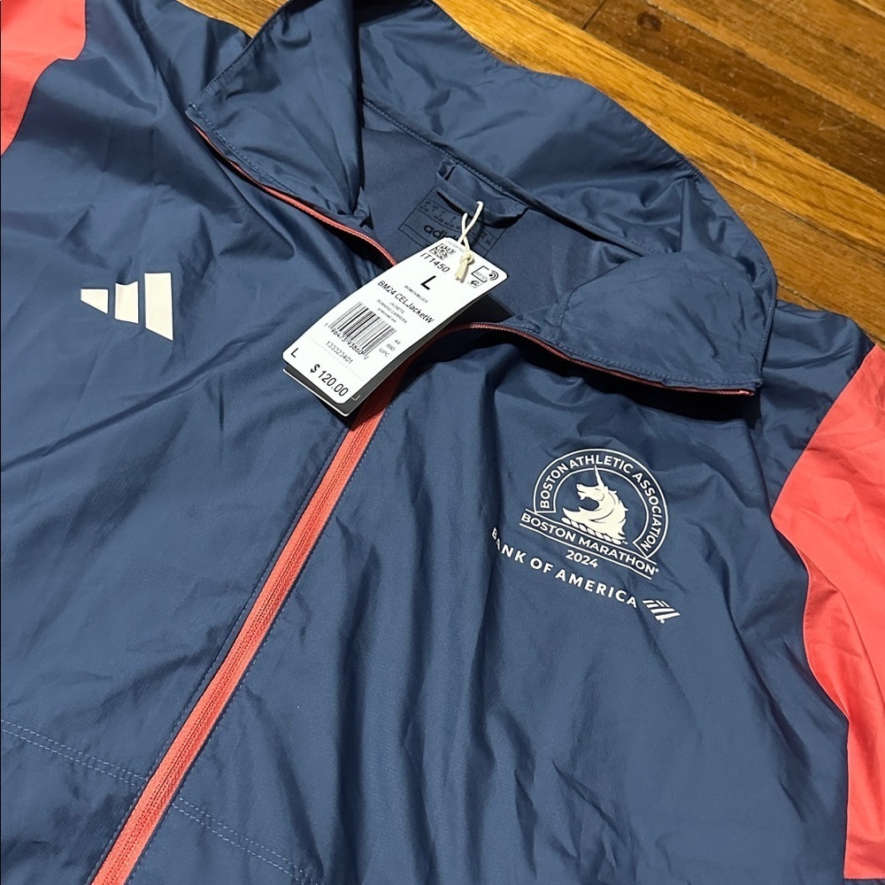 Adidas 2024 Boston Marathon Celebration Jacket, Large, NWT - Picture 3 of 5